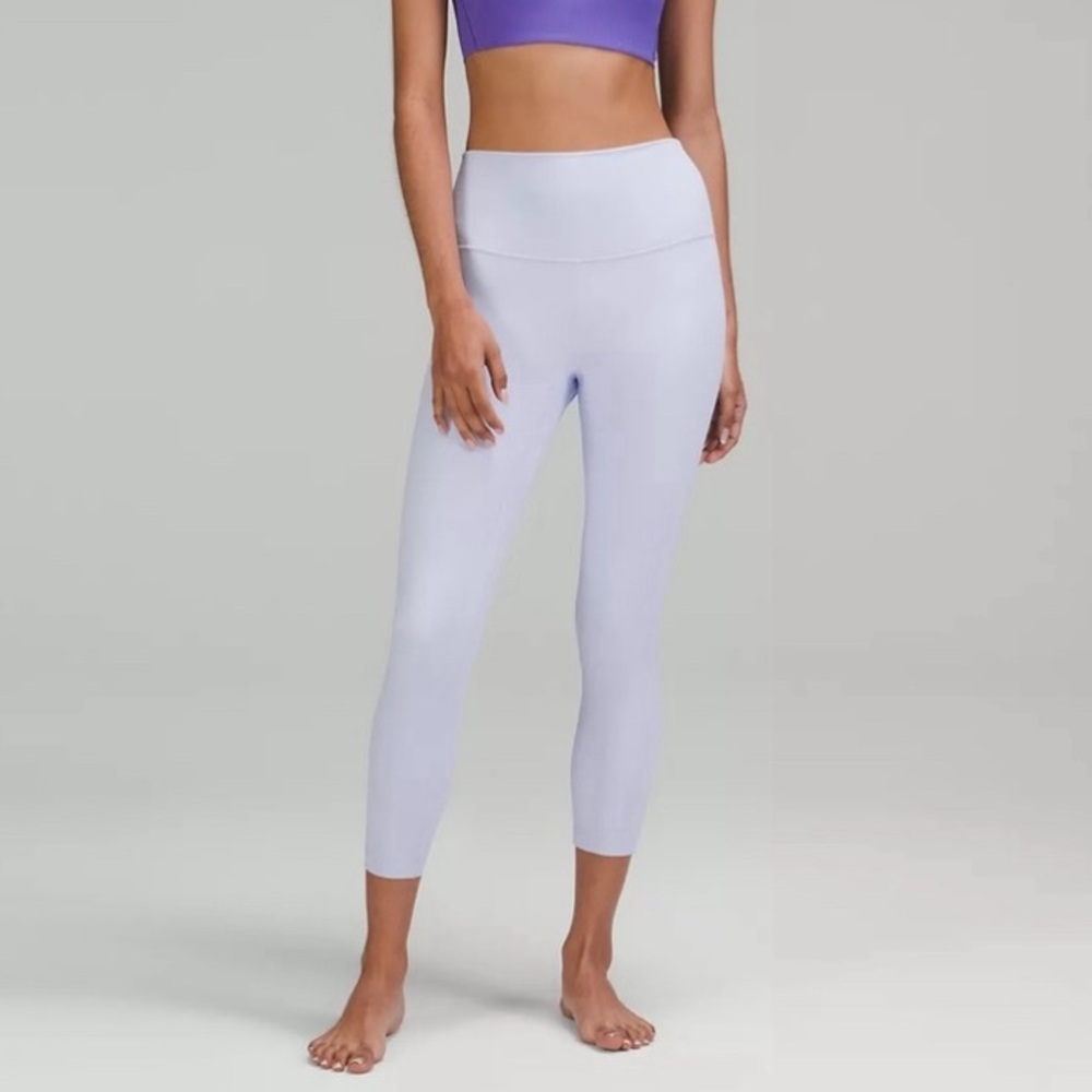 Lululemon Align High Rise Crop Leggings, NWT Size 8 & 10 Pastel Blue